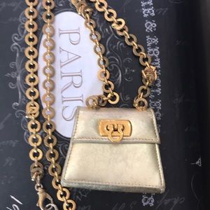 Salvatore ferragamo chain belt bag